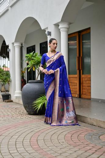 Akshara paithani silk saree wholesalers in surat with price